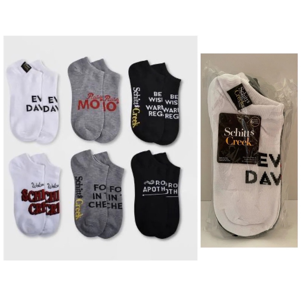 Schitt's Creek 6 PACK Low Cut Socks - Women’s 4-10